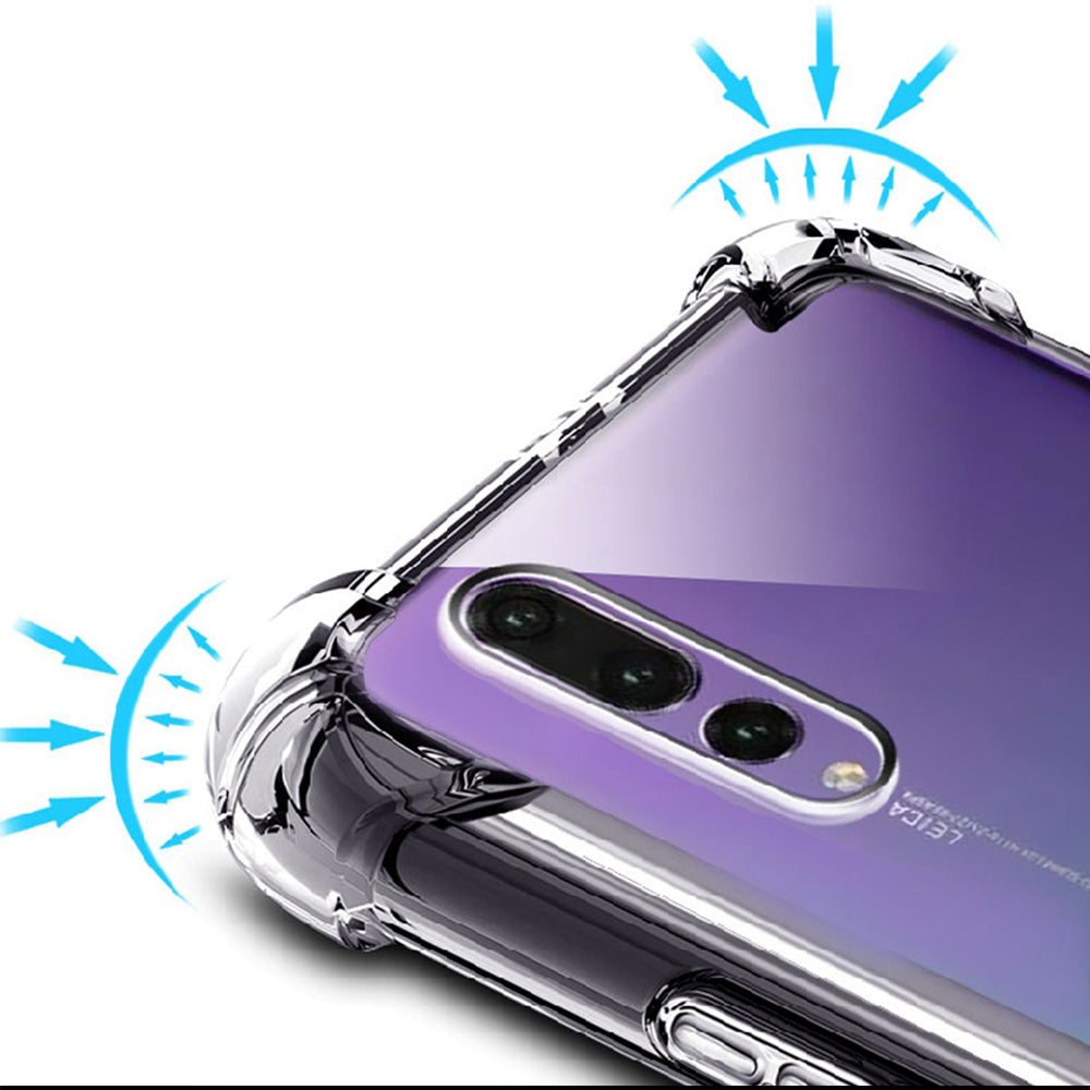 For Huawei P20 Lite Case Huawei P20 Pro Silicon Case Transparent TPU Soft All inclusive Protector Nova 3E Back Cover Cas