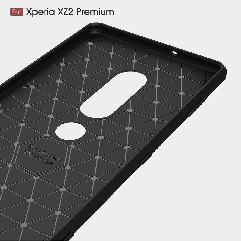 For Sony Xperia XZ2 Premium Case Ultra Thin Carbon Fiber Case Soft TPU Cover For XZ2 Premium Phone Cover Case