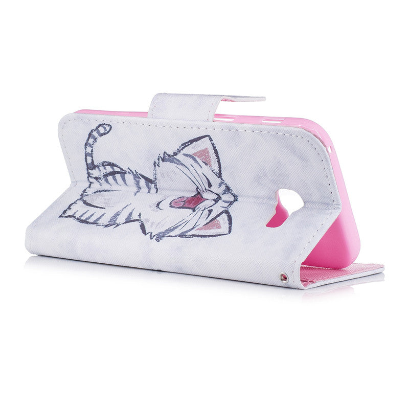 3D Painted Leather Case For SASMUNG GALAXY A3/A5 Anti-drop Breathable