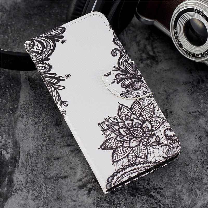 Painted Leather Case For Huawei Honor 7c Anti-drop Breathable