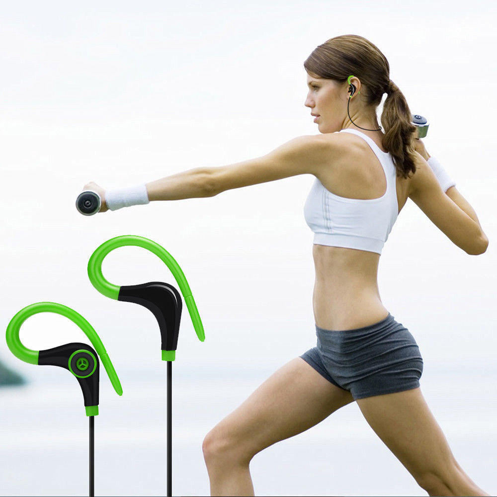 Wireless Bluetooth Sports Earphone Headphone Headset Handfree For Smartphone