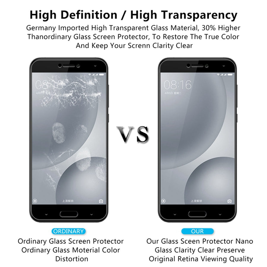 Complete Covering Tempered Glass for Xiaomi Mi 5C Full Cover Screen Protector Glass Film for Xiaomi 5C