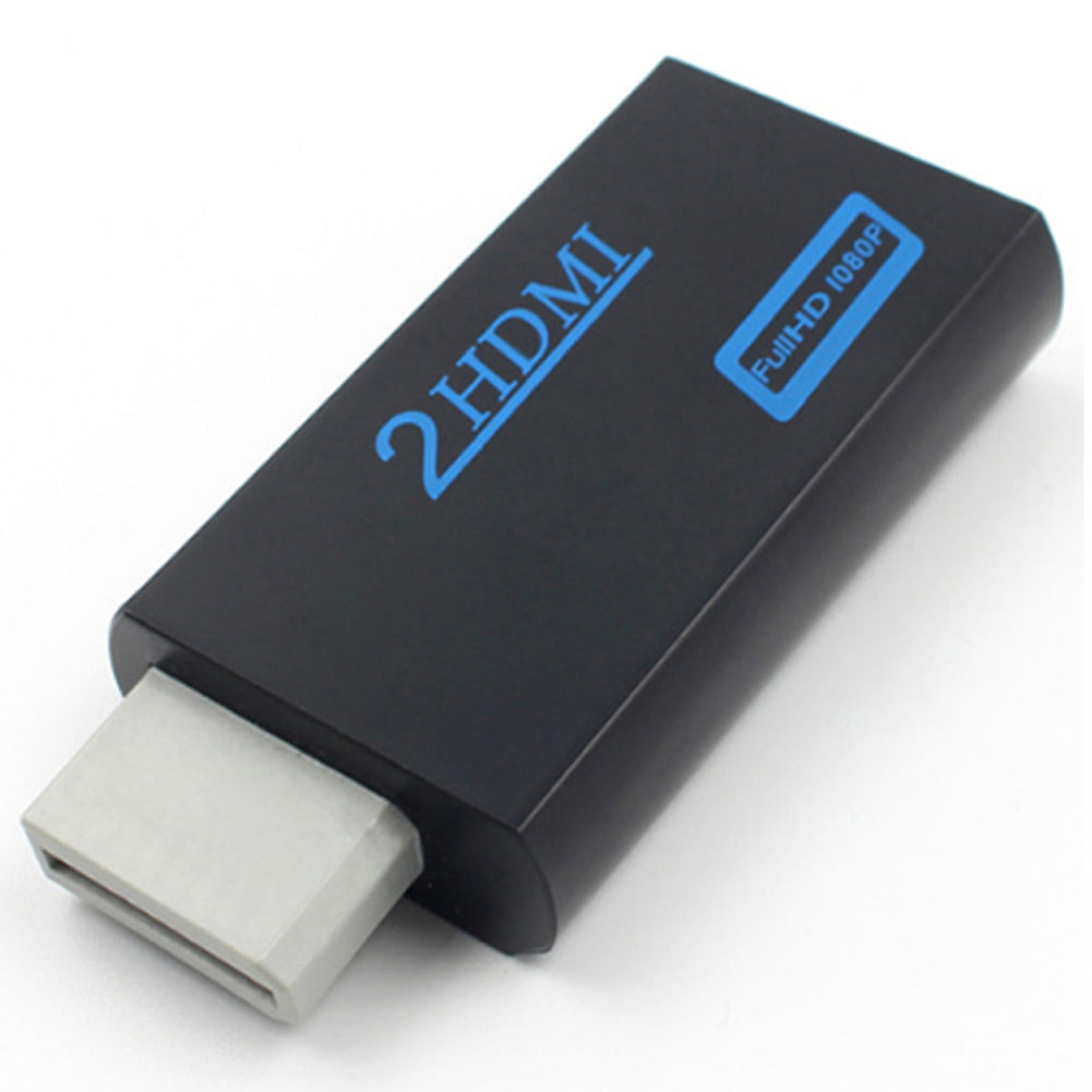 3.5mm Audio Output Jack for Wii to HDMI Full HD 1080P Video Converter Adapter