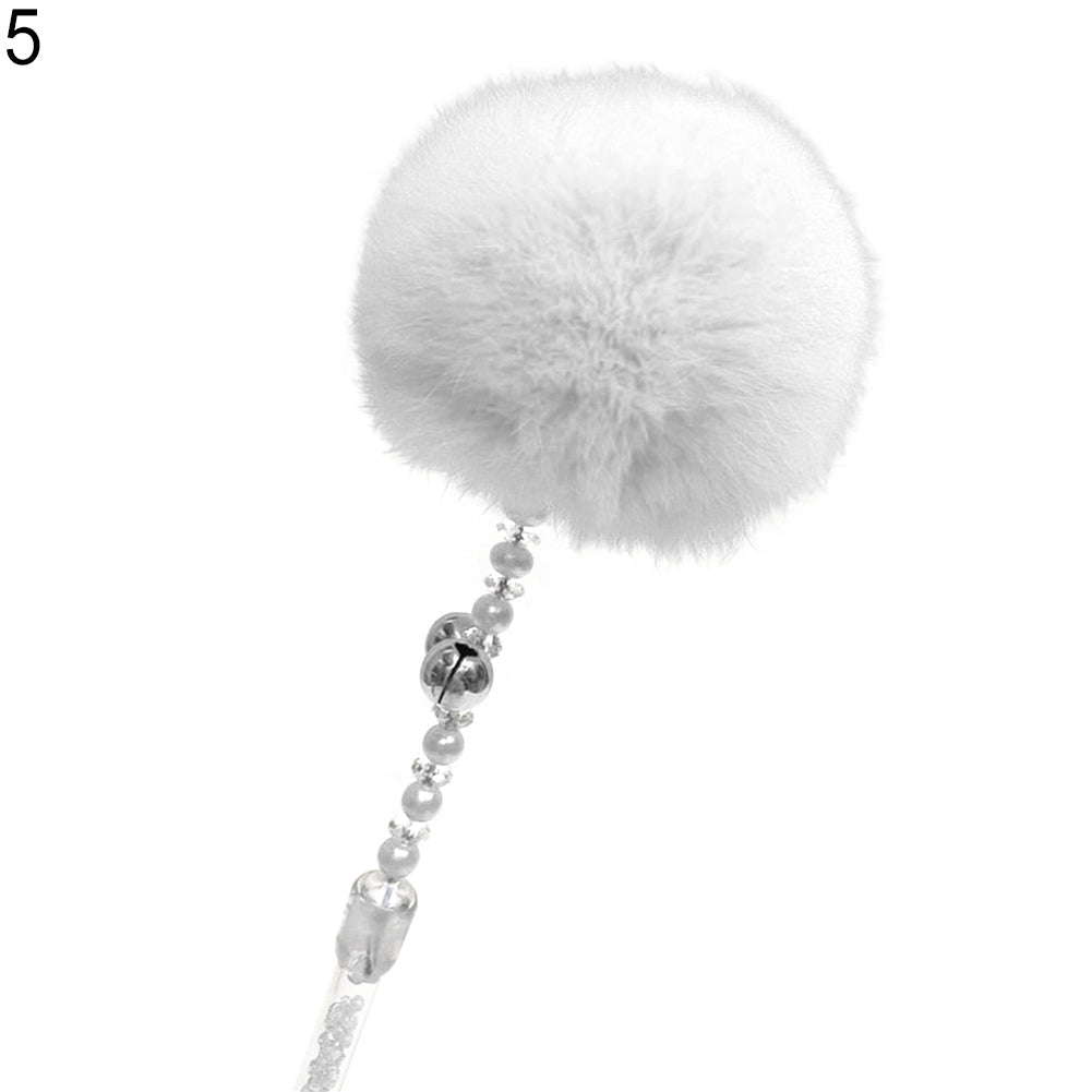 Pet Cat Kitten Funny Pompon Ball Small Bell Stick Rod Playing Interactive Toy