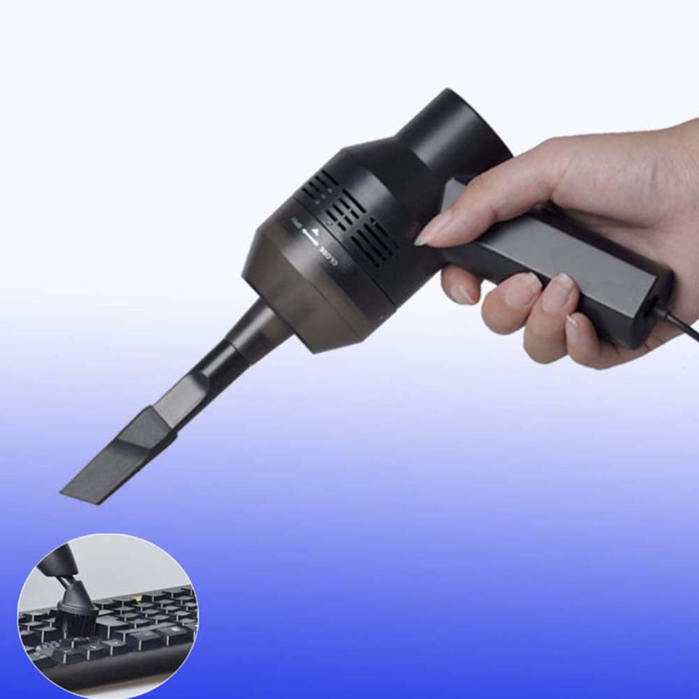 Handheld USB Vacuum Keyboard Cleaner Brush Dust Collector for Laptop Computer PC