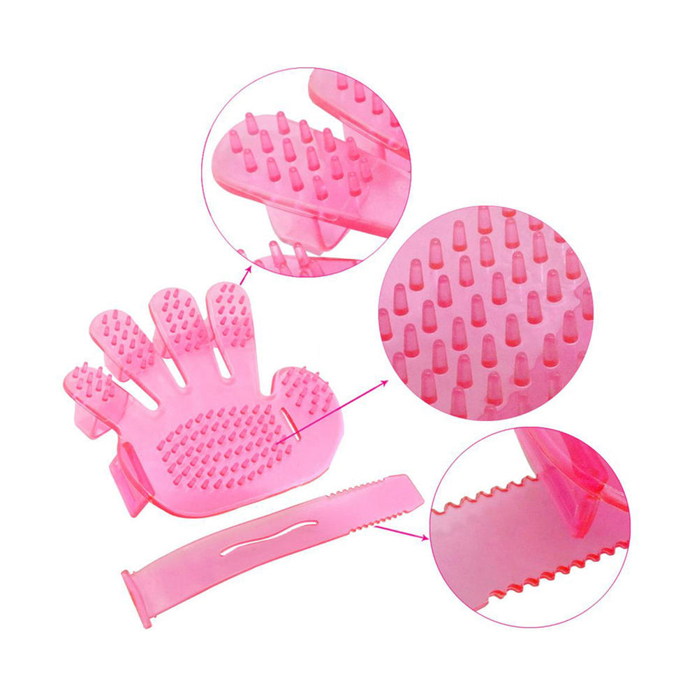 Cat Dog Cleaning Grooming Tool Pet Bath Shower Brush Hand Shape Massage Glove