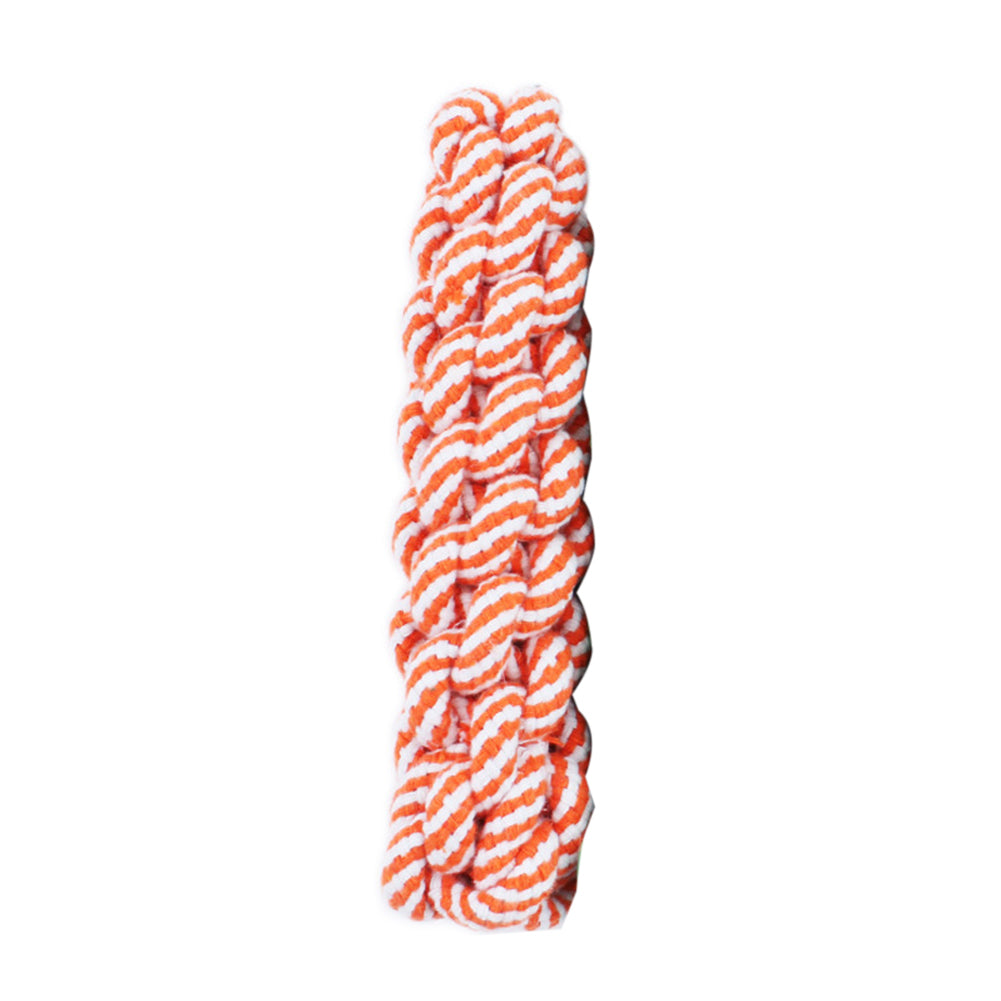 Cotton Rope Braid Bar Puppy Dog Chew Teething Knot Teeth Cleaning Playing Toy