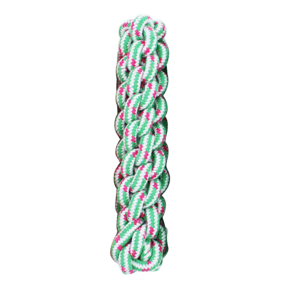 Cotton Rope Braid Bar Puppy Dog Chew Teething Knot Teeth Cleaning Playing Toy