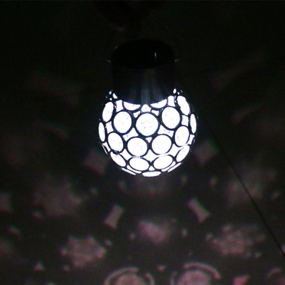 Solar Power LED Hanging Ball Pendant Lamp Christmas Garden Path Landscape Light