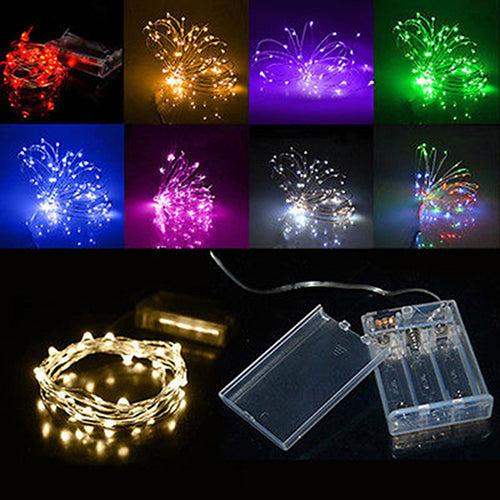 Battery Operated Romantic Mini LED Copper Wire String Fairy Lights 2M/3M/4M