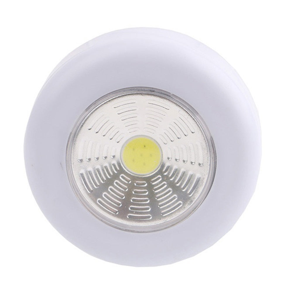 Wireless Push Tap COB Night Light Home Kitchen Cabinet Closet Stick On Lamp