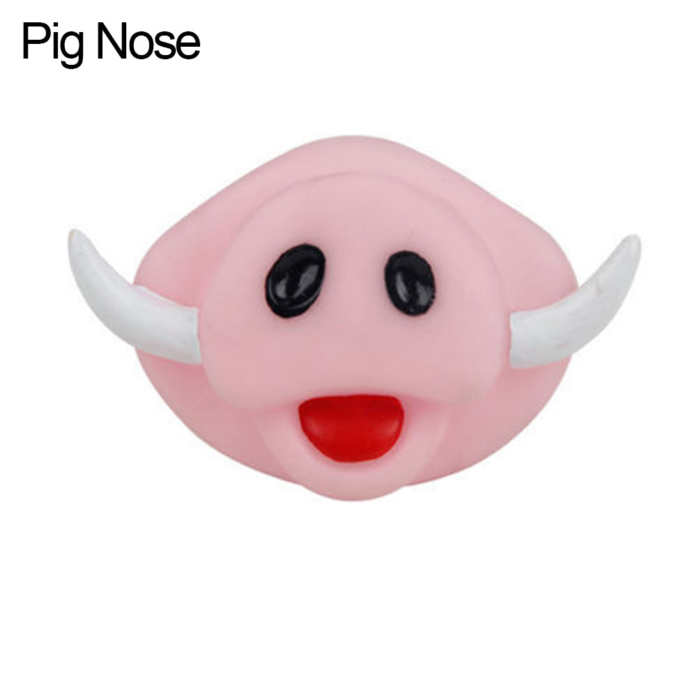 Pet Dog Puppy Pig Nose Halloween Teeth Treat Training Sound Squeaky Chew Toy
