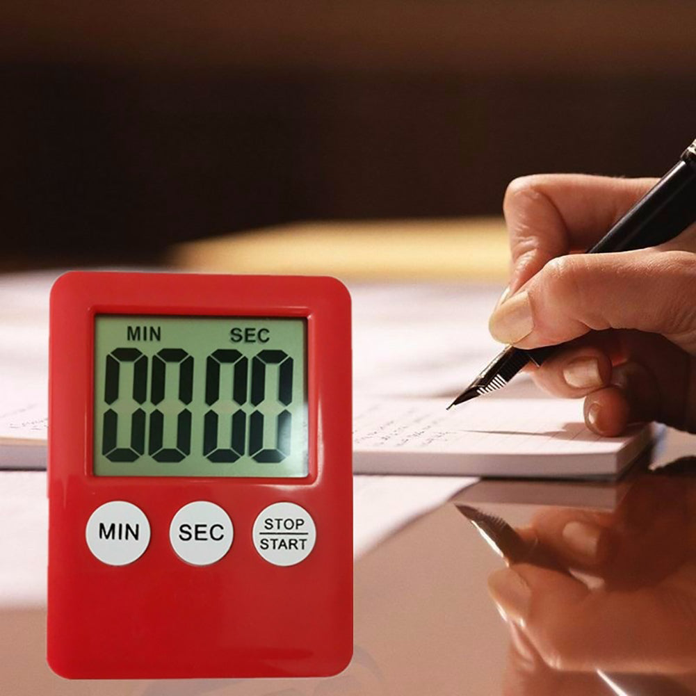 Magnetic Square LCD Digital Timer Kitchen Cooking Countdown Alarm Clock Tools