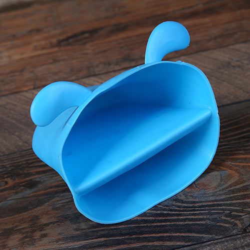 Cute Dog Heat-Resistant Kitchen Oven Holder BBQ Baking Silicone Mitt Glove Tool