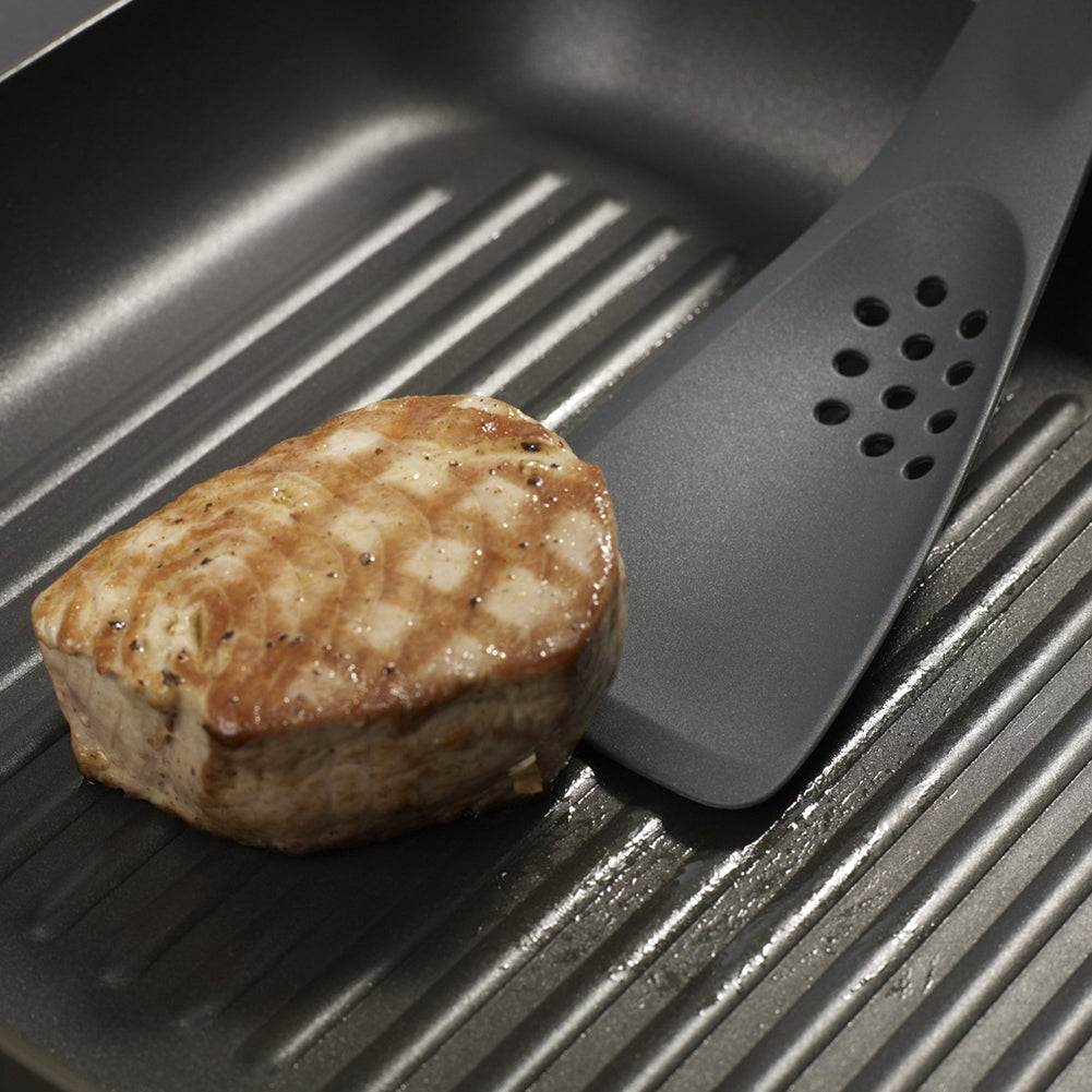 Multi-function Spatula Serrated Skimmer Slotted Spoon Scoop Kitchen Cooking Tool