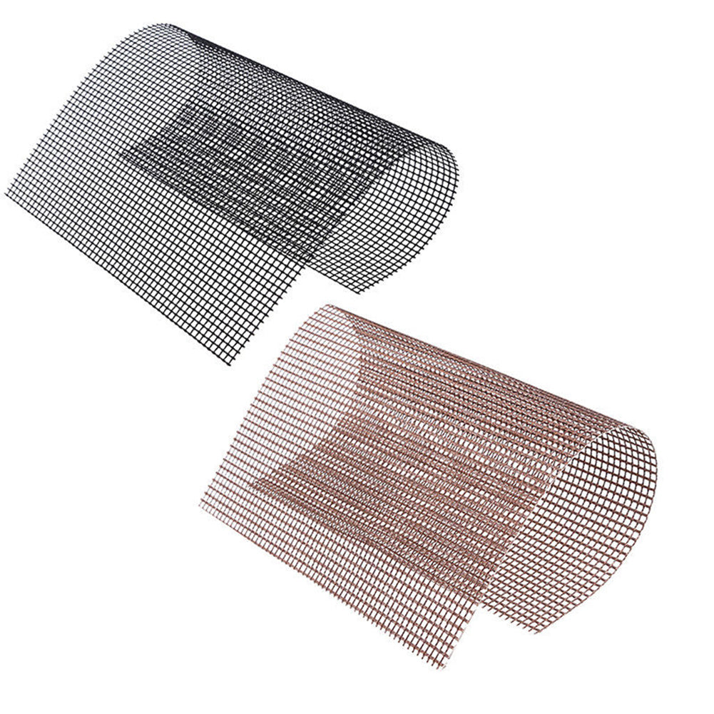 BBQ Grill PTFE Mesh Mat Reusable Heat-Resistant Non-Stick Sheet Barbecue Tool