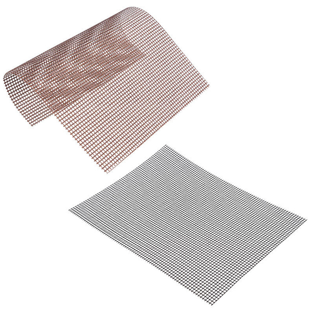BBQ Grill PTFE Mesh Mat Reusable Heat-Resistant Non-Stick Sheet Barbecue Tool