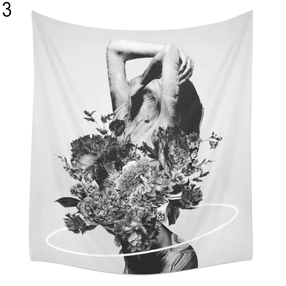 Cute Owl Alpaca Sexy Lady Tapestry Beach Towel Bikini Cover Up Blanket Yoga Mat