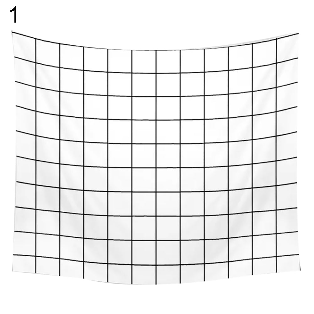 Grid Pink Beach Pineapple Wall Hanging Tapestry Home Decor Picnic Blanket Towel