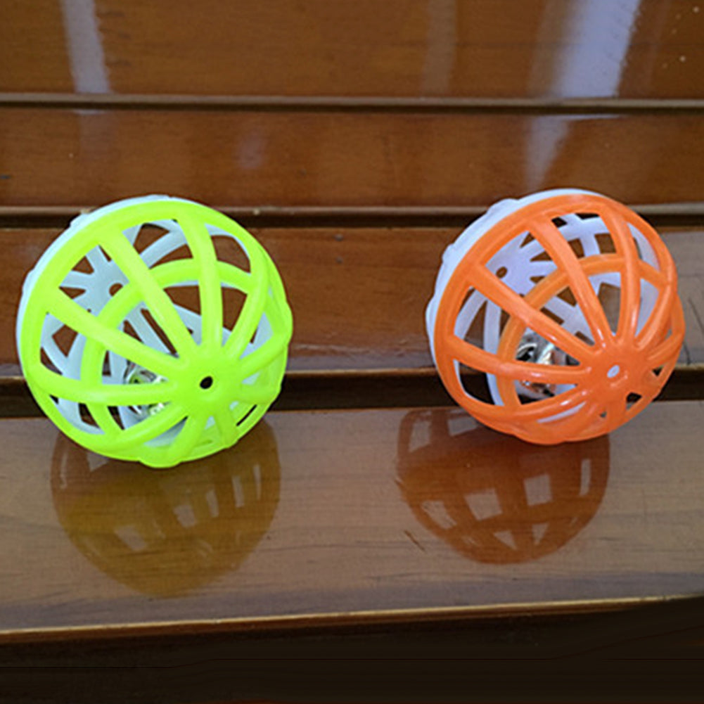 Dog Cat Pet Bell Toys Hollow Colourful Chew Scratch Plastic Hamster Ball