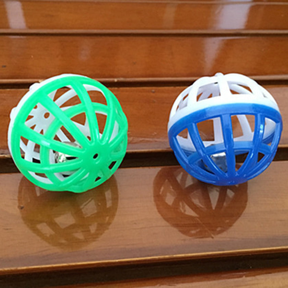 Dog Cat Pet Bell Toys Hollow Colourful Chew Scratch Plastic Hamster Ball