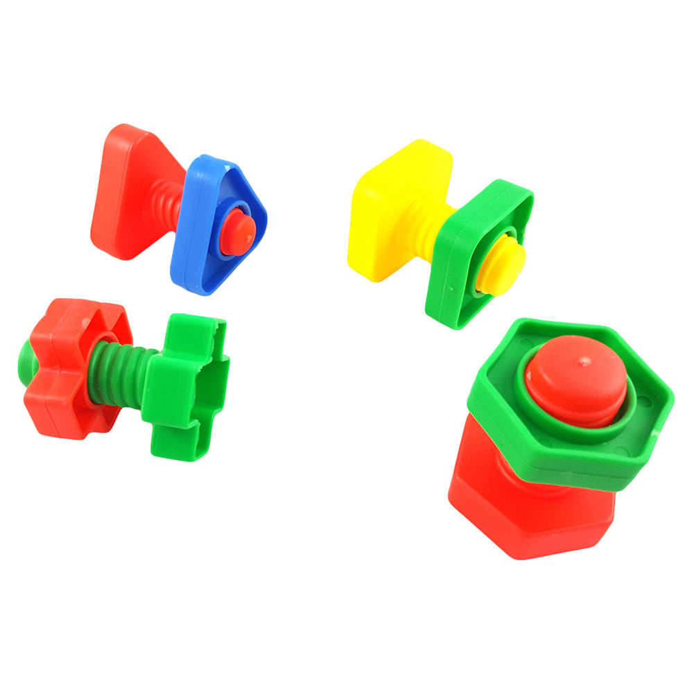 Triangle Square Screw Shape Ornaments Plastic Parrot Bite Pet Chew Bird Toy