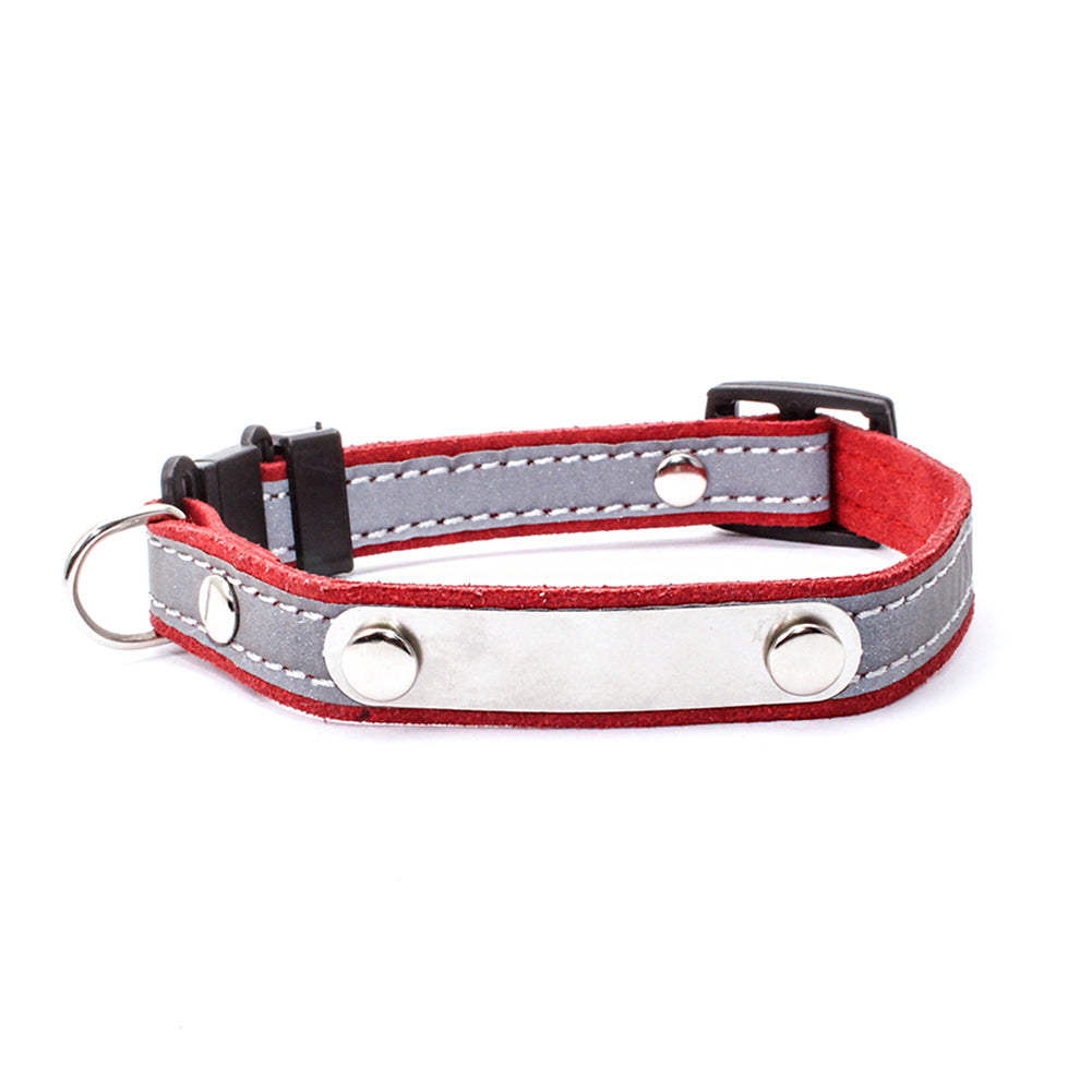 Adjustable Reflective Soft Velvet Pet Dog Cat Puppy Safety Anti-lost Collar