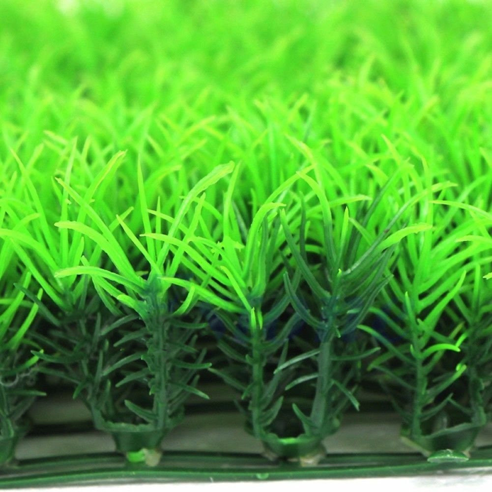 Green Artificial Water Plant Aquarium Fish Tank Realistic Grass Lawn Ornament