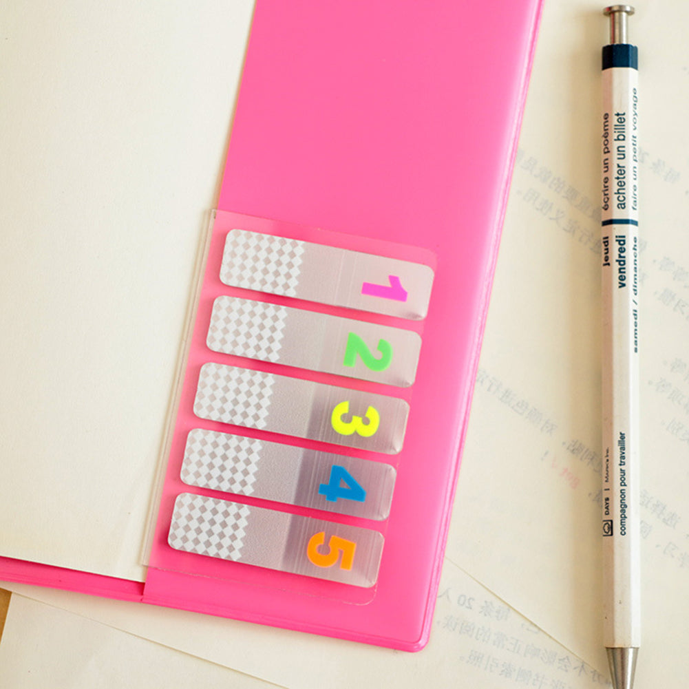 100 Pages Number Letter Symbol Sticker School Supplies Memo Mini Sticky Notes