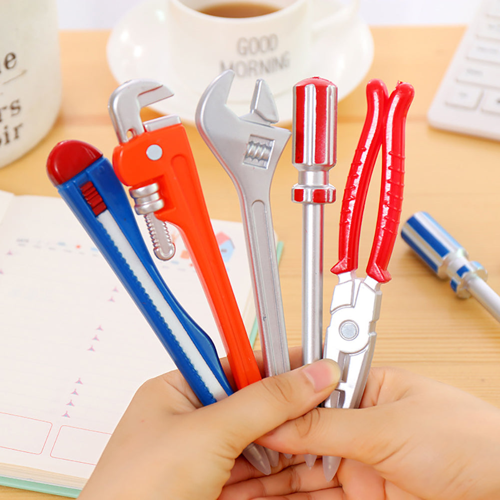 Creative Simulation Hardware Vise Hammer Ballpoint Pen Office School Supplies