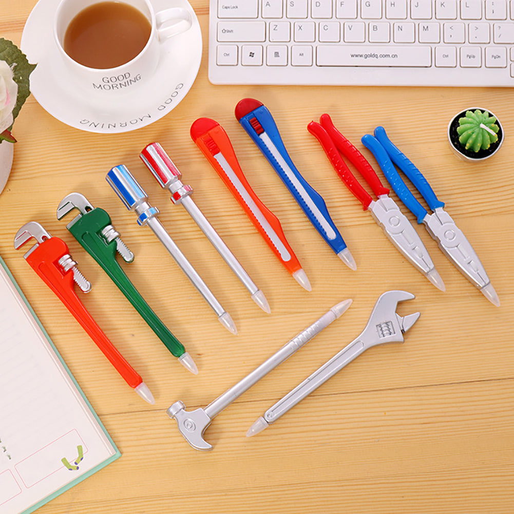Creative Simulation Hardware Vise Hammer Ballpoint Pen Office School Supplies