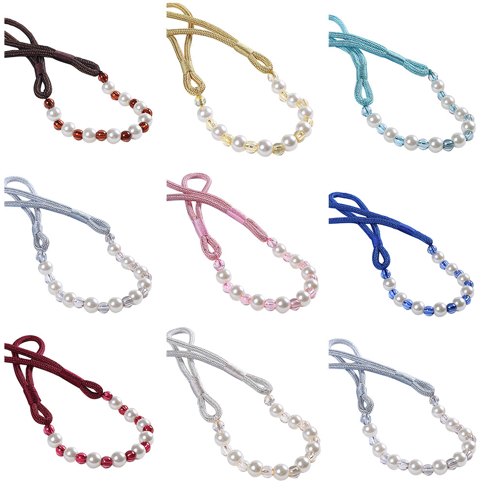 Modern Beaded Curtain Rope Tiebacks Holdback Tie Belt for Room Window Decor