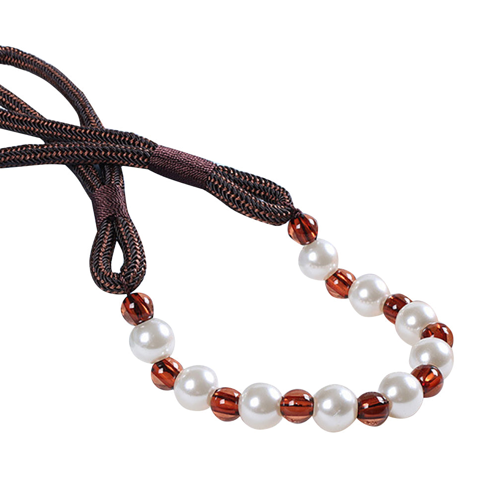 Modern Beaded Curtain Rope Tiebacks Holdback Tie Belt for Room Window Decor