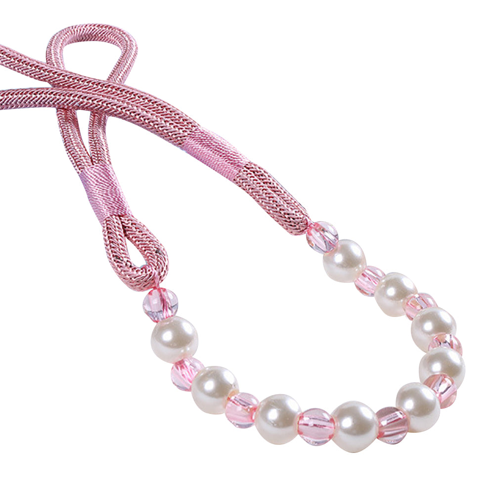 Modern Beaded Curtain Rope Tiebacks Holdback Tie Belt for Room Window Decor