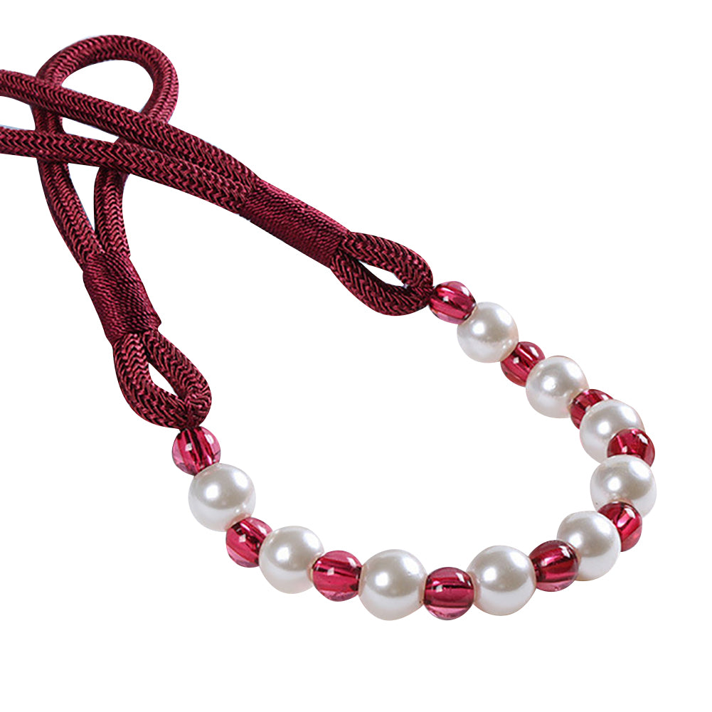 Modern Beaded Curtain Rope Tiebacks Holdback Tie Belt for Room Window Decor