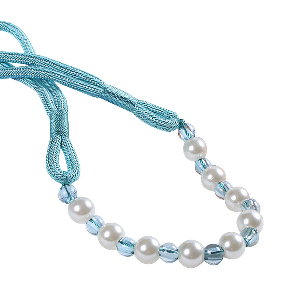 Modern Beaded Curtain Rope Tiebacks Holdback Tie Belt for Room Window Decor