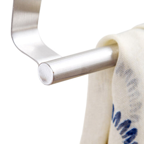 Bathroom Kitchen Cabinet Over Door Hanging Stainless Steel Towel Rack Holder Hanger