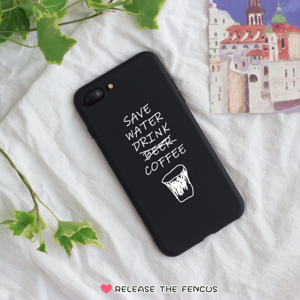 Vivo V9 Y71 Y81 Back Cover Couple Drink Coffee Soft Phone cases