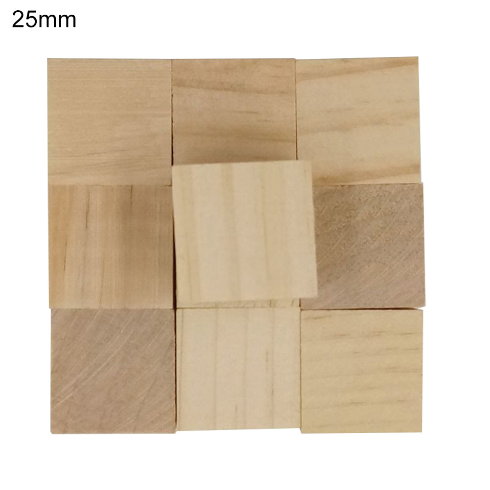 50 Pcs/20 Pcs/10 Pcs Simple Squares Wooden Sewing Craft Scrapbooking DIY Buttons