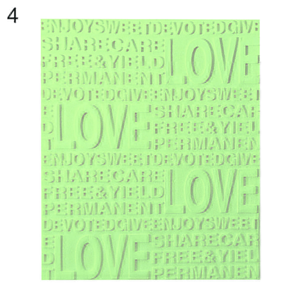 58x70cm 3D PE Foam English Letter Love Embossed Wall Sticker DIY Wallpaper Decor