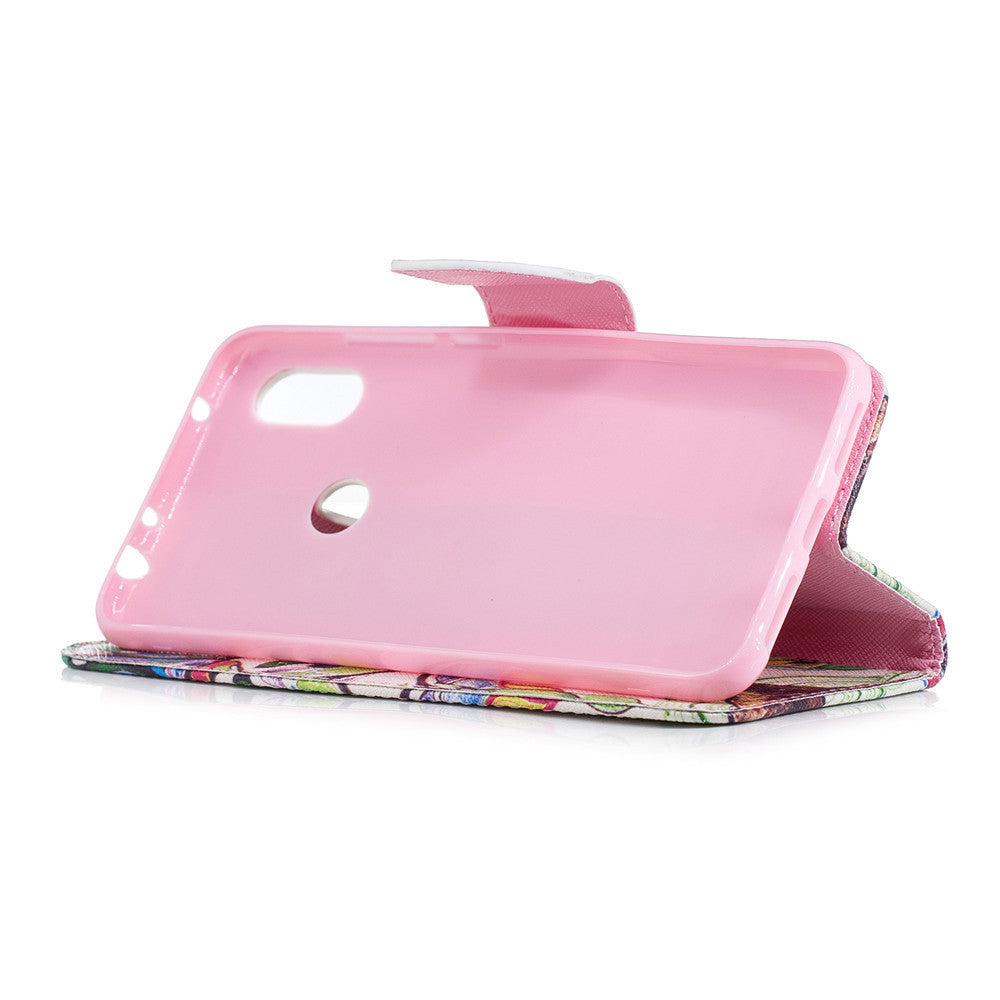 ,Painted clamshell all inclusive with wallet? for Red mi 6 tree