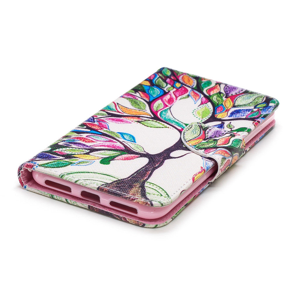 ,Painted clamshell all inclusive with wallet? for Red mi 6 tree