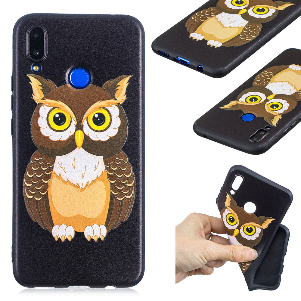 Soft and shockproof fashion TPU shell? for Huawei NOVA 3i PSMART PLUS owl