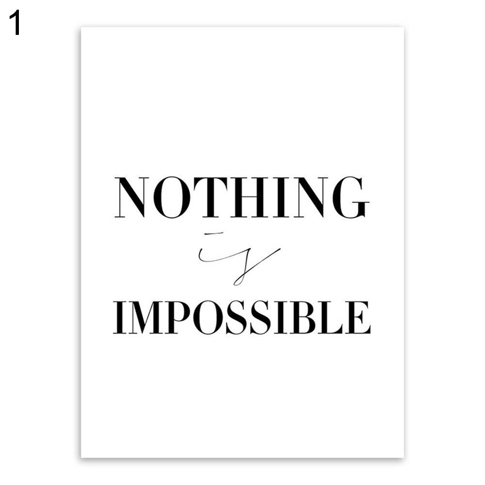 Believe Yourself Inspirational Letters Art Wall Decoration Painting Picture