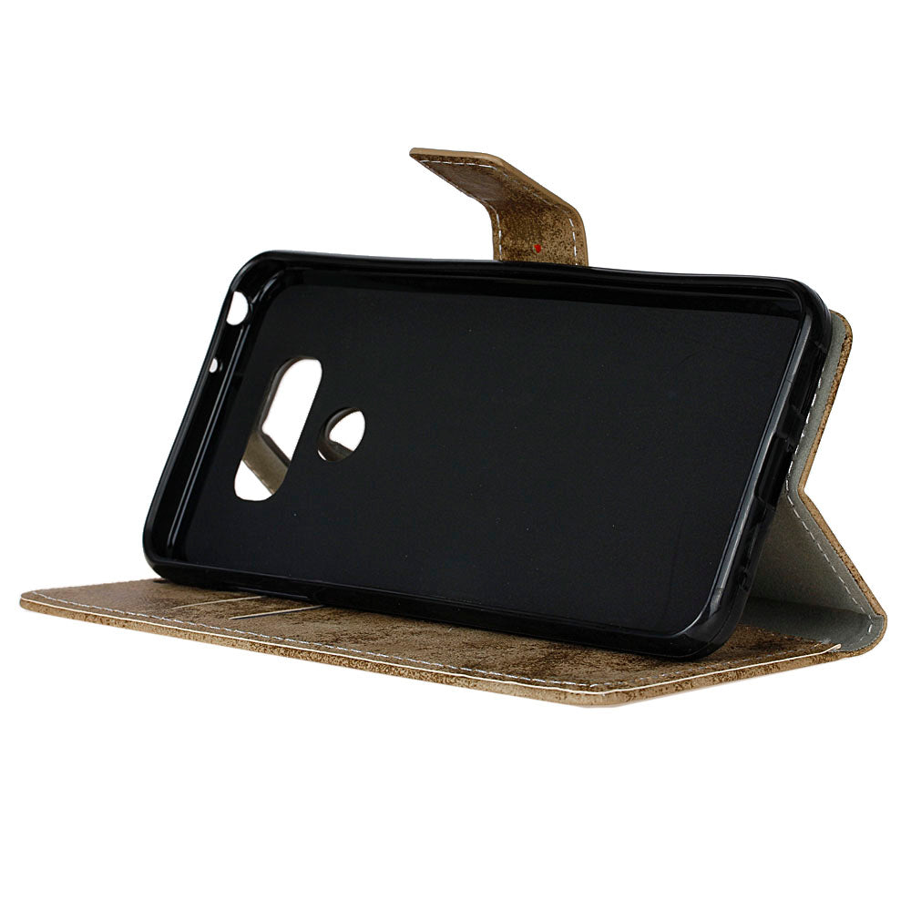 Scene map flip cover all-inclusive wallet? for LG V40 vintage