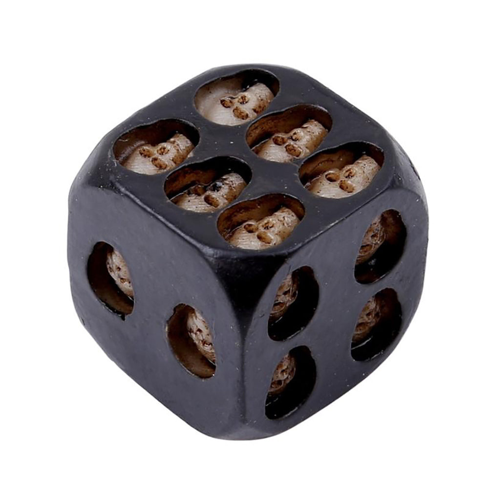 5Pcs Creative 6 Sided Skeleton Skull Resin Dice Halloween Festival Bar Game Toy