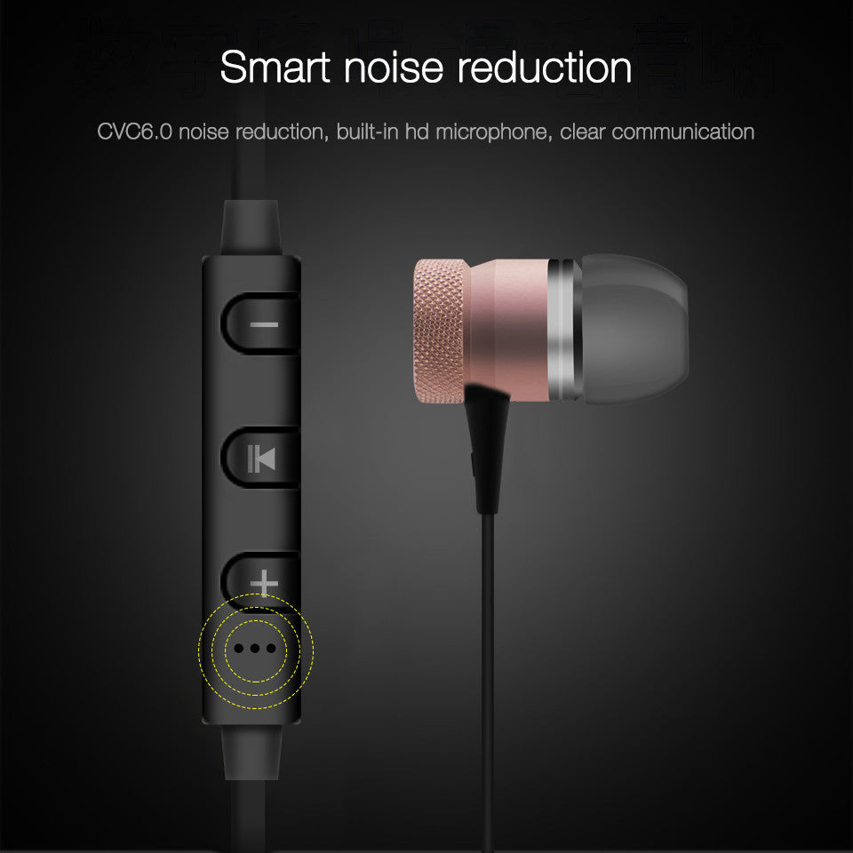 Wireless Bluetooth Headphones Sport Running Headset Metal Magnetic Super Bass Earphones Stereo Earbuds with HD Mic