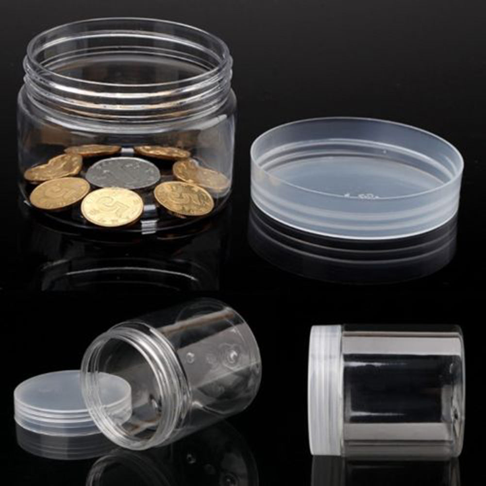 Wide Round Clear Food Storage Container Sealed Jar Box with Lid Kitchen Tool