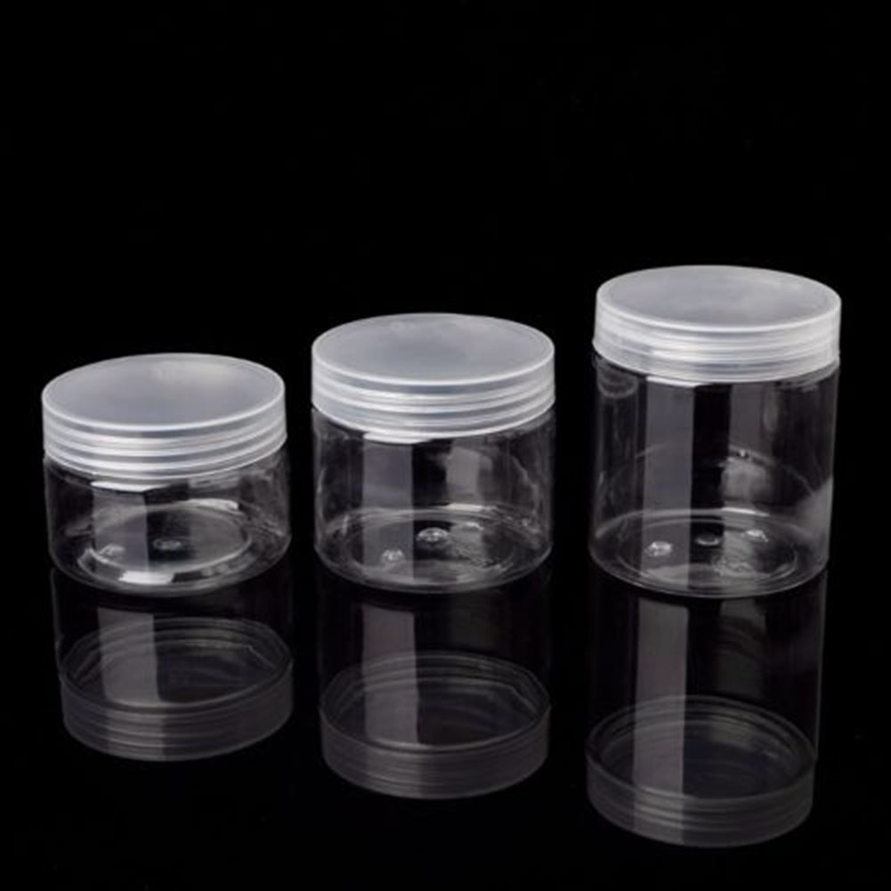 Wide Round Clear Food Storage Container Sealed Jar Box with Lid Kitchen Tool
