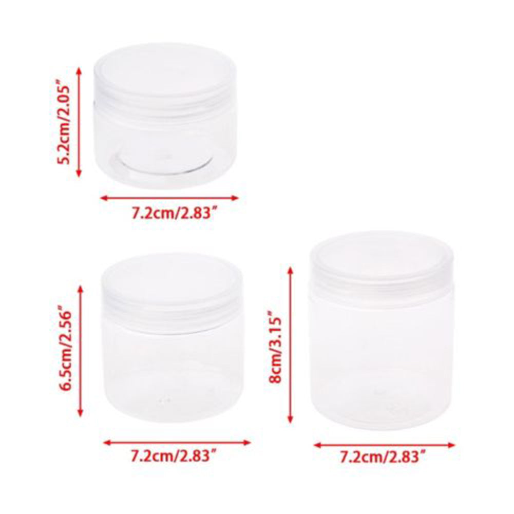 Wide Round Clear Food Storage Container Sealed Jar Box with Lid Kitchen Tool